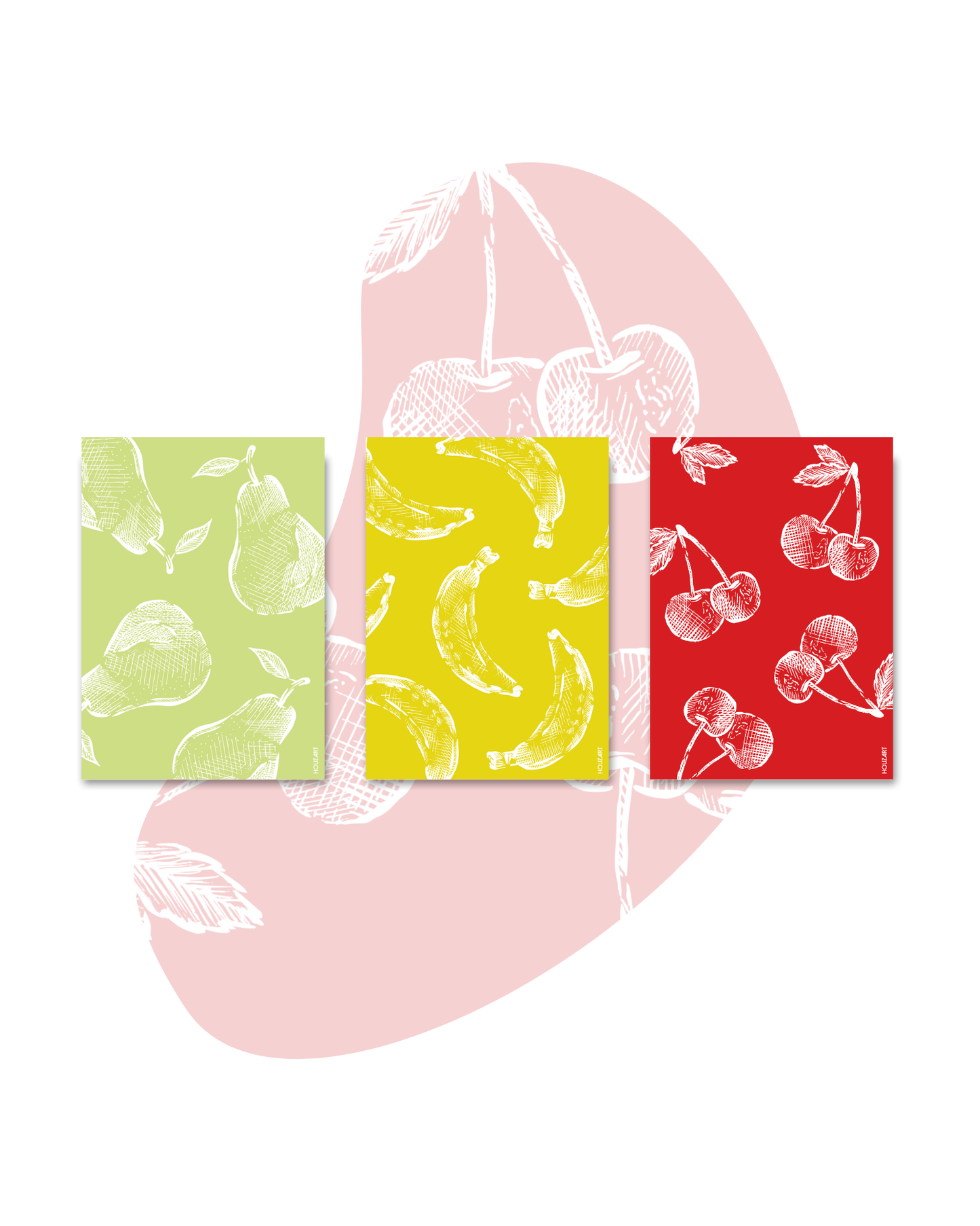 Cartes "Trio Fruits"