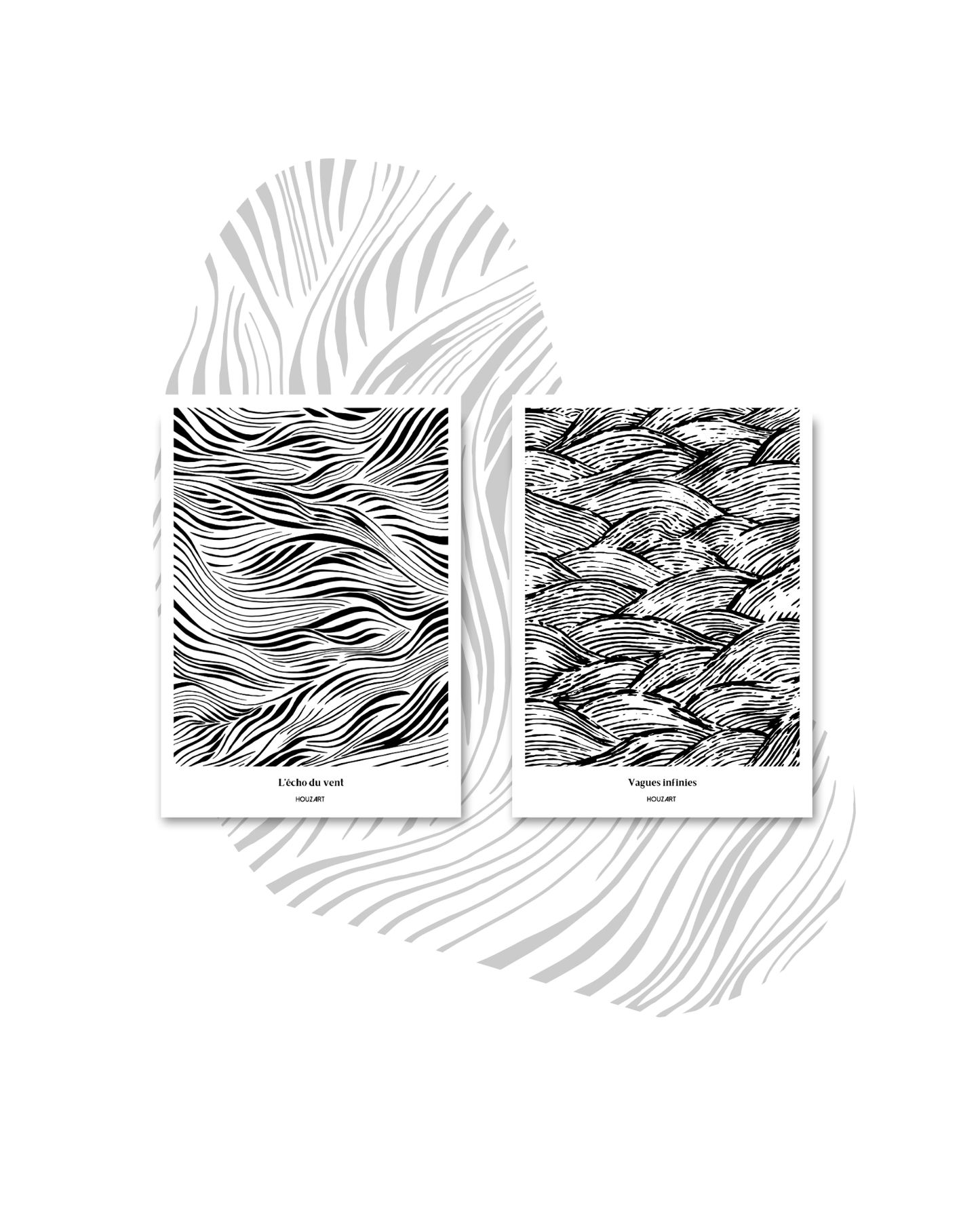 Cartes "Duo Vent & Vagues"