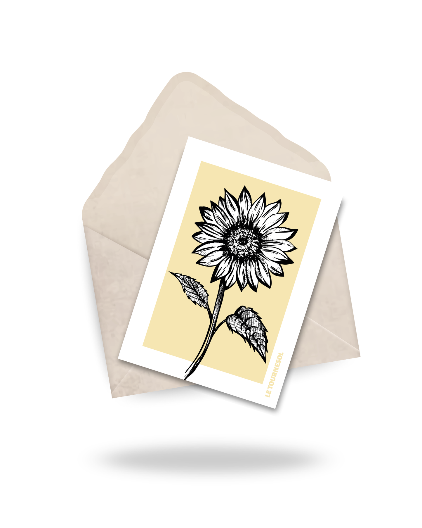 Carte "Le tournesol"