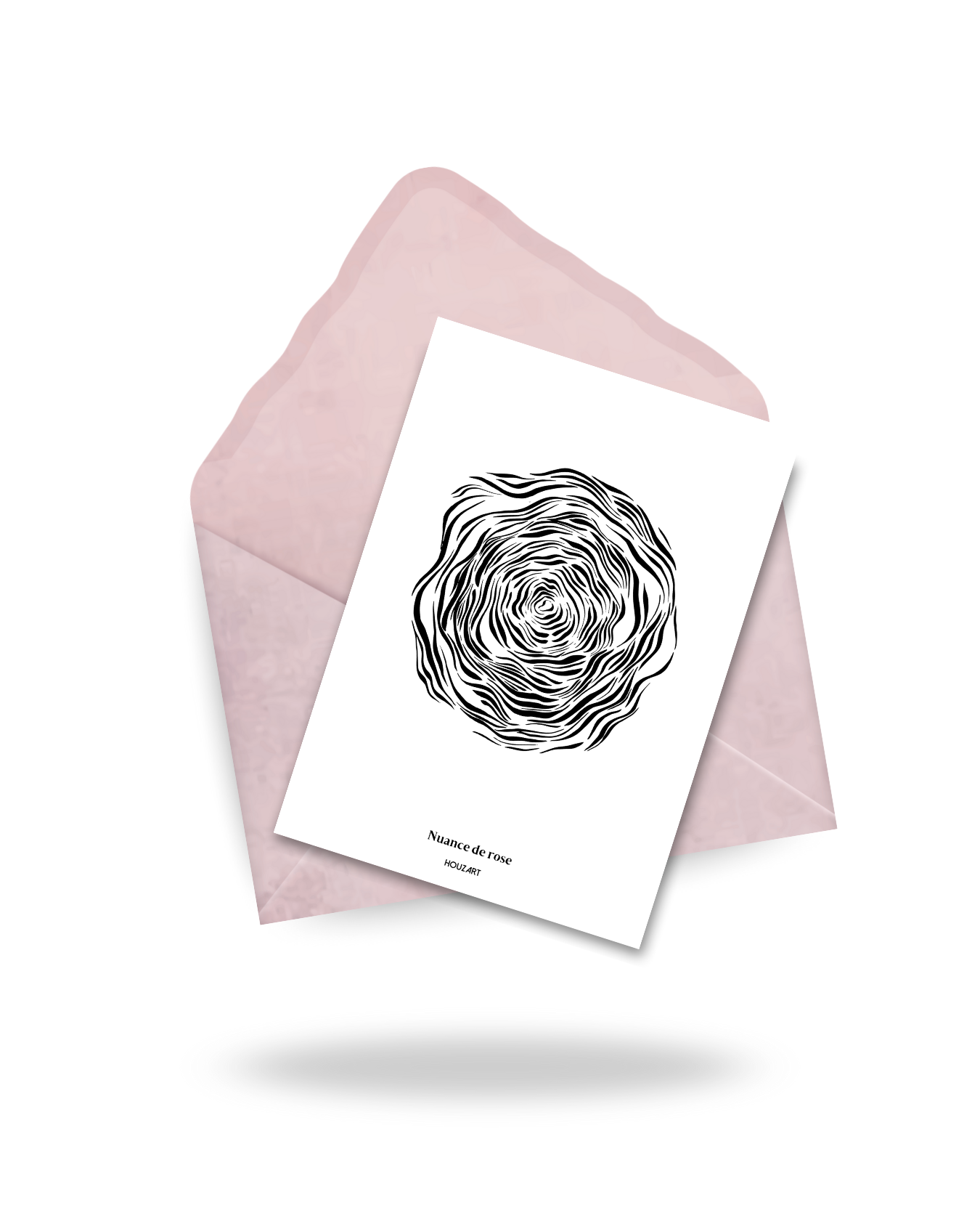 Carte "Nuance de rose"