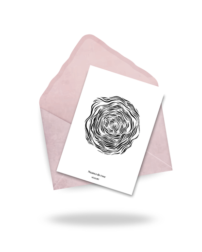 Carte "Nuance de rose"