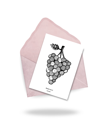 Carte "Raisin sucré"