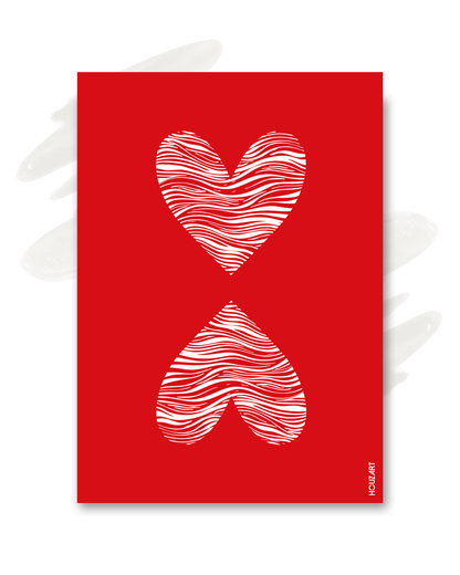 Carte "Double cœur"