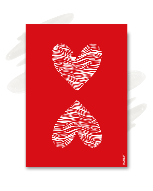 Carte "Double cœur"