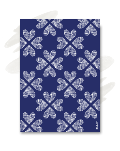 Carte "Pattern cœur"