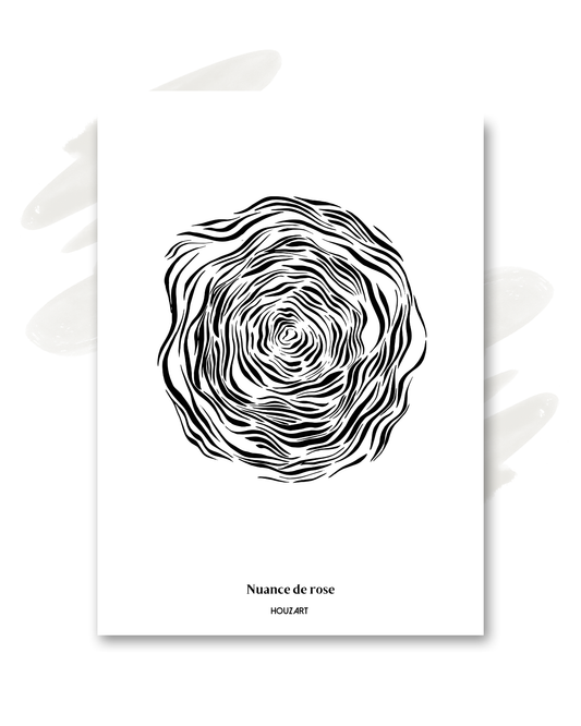 Carte "Nuance de rose"