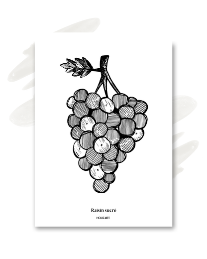 Carte "Raisin sucré"