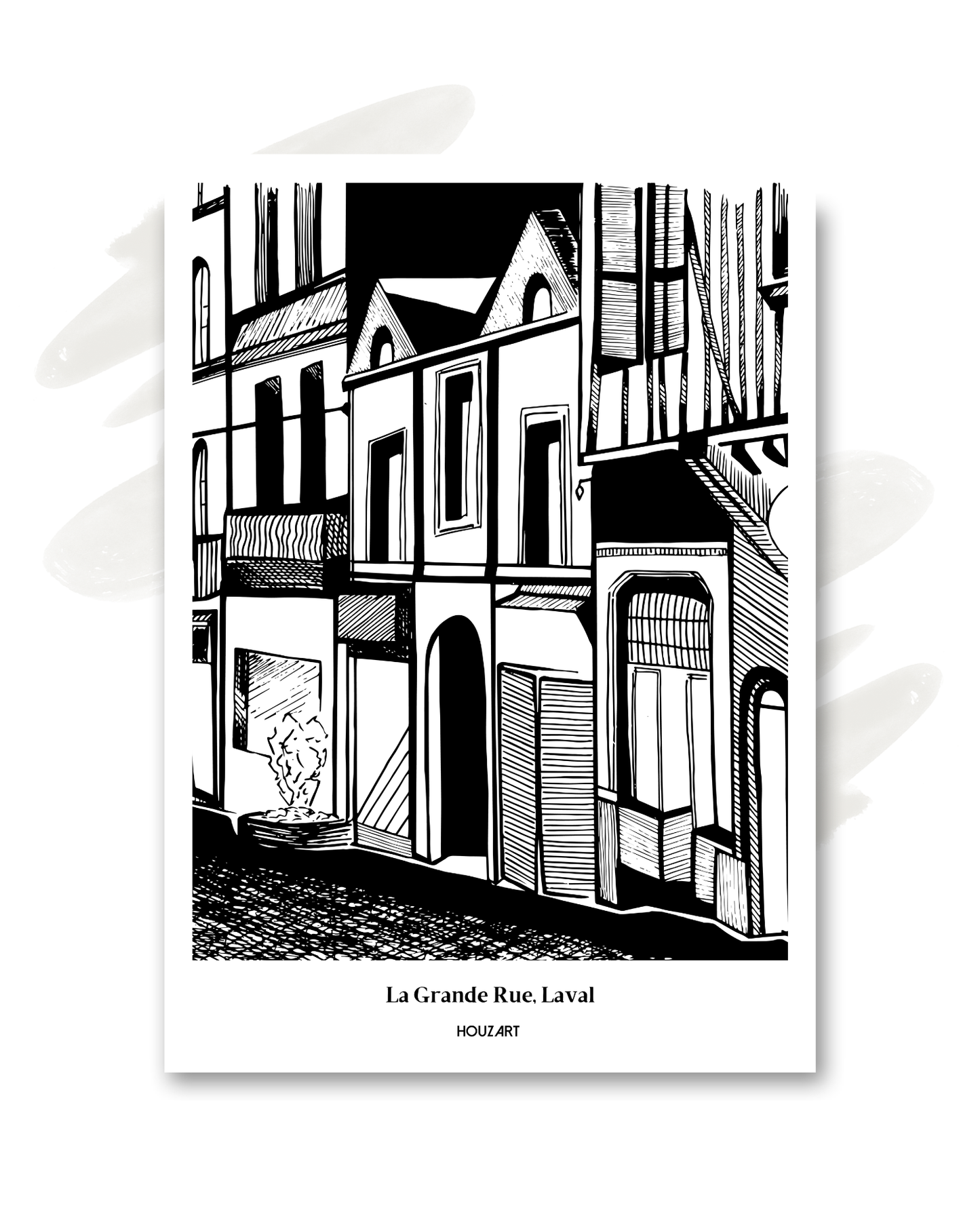 Carte "La Grande Rue, Laval"