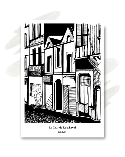 Carte "La Grande Rue, Laval"