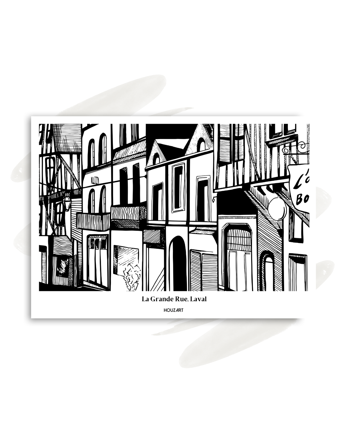 Carte "La Grande Rue, Laval"