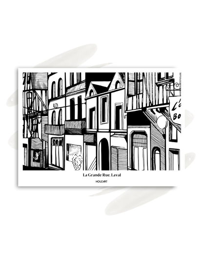 Carte "La Grande Rue, Laval"