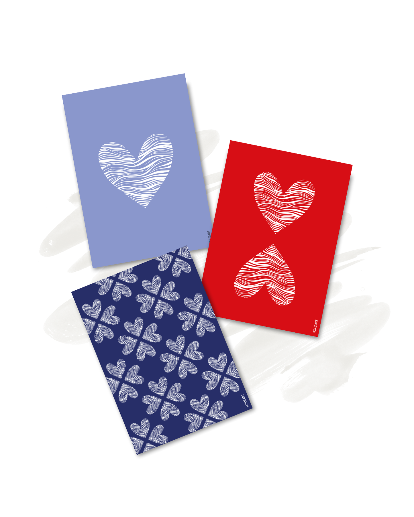 Cartes "Trio Cœurs"