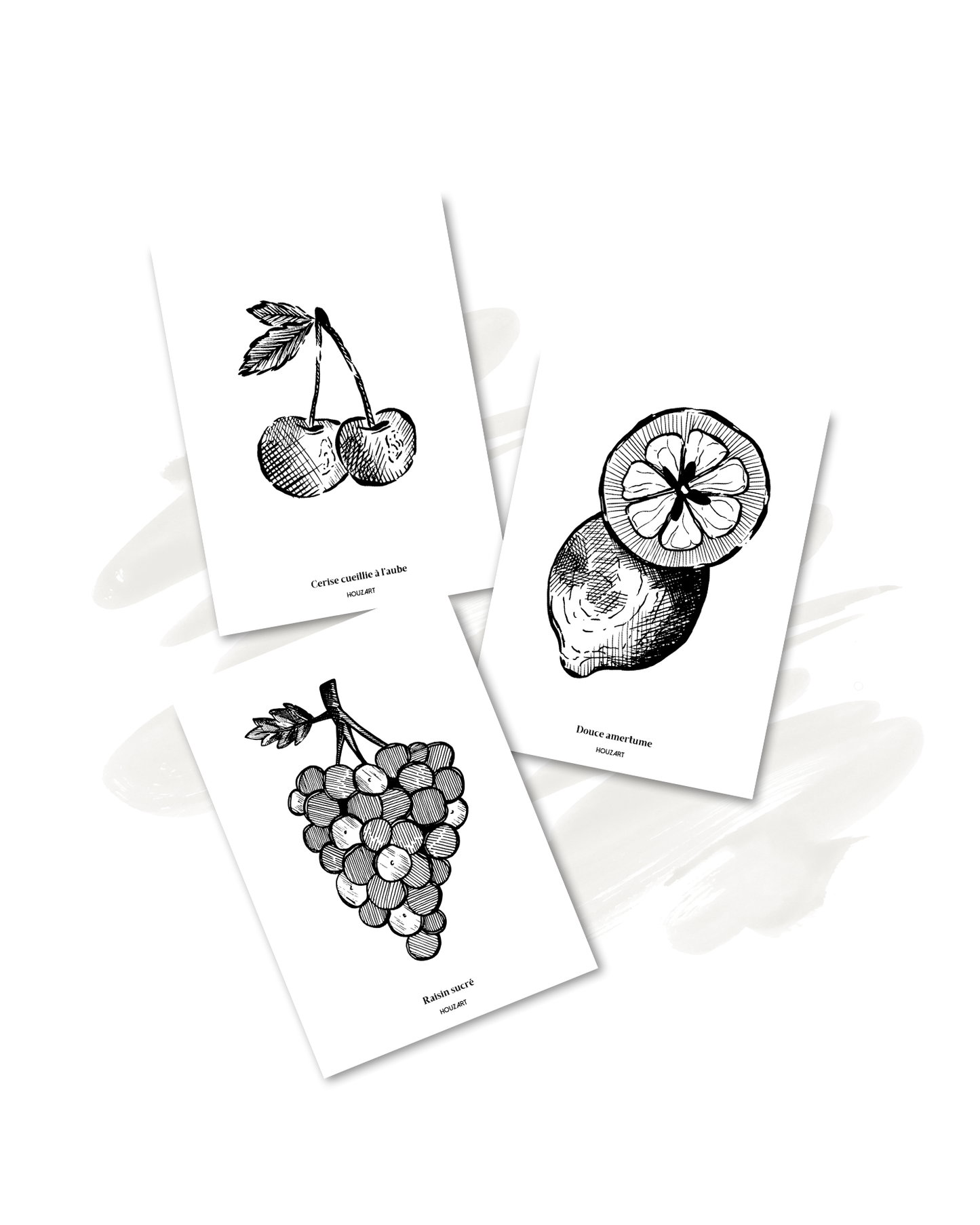 Cartes "Trio Fruits"