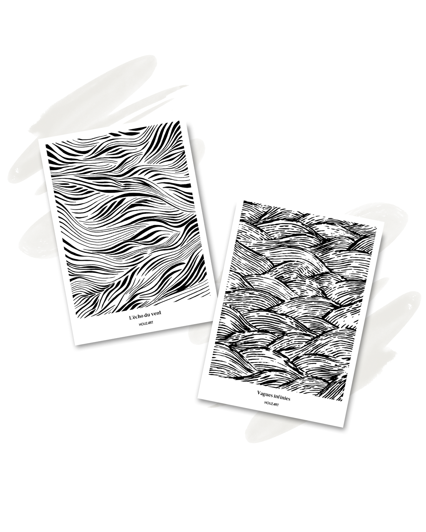 Cartes "Duo Vent & Vagues"