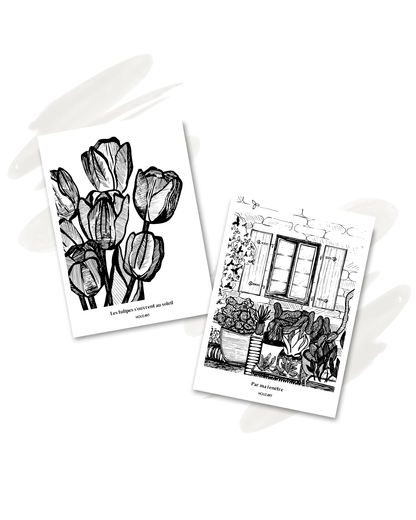 Cartes "Duo Jardin"