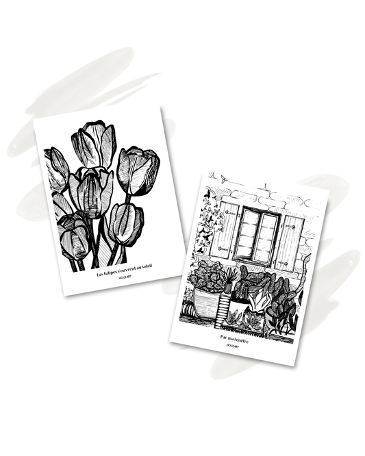 Cartes "Duo Jardin"