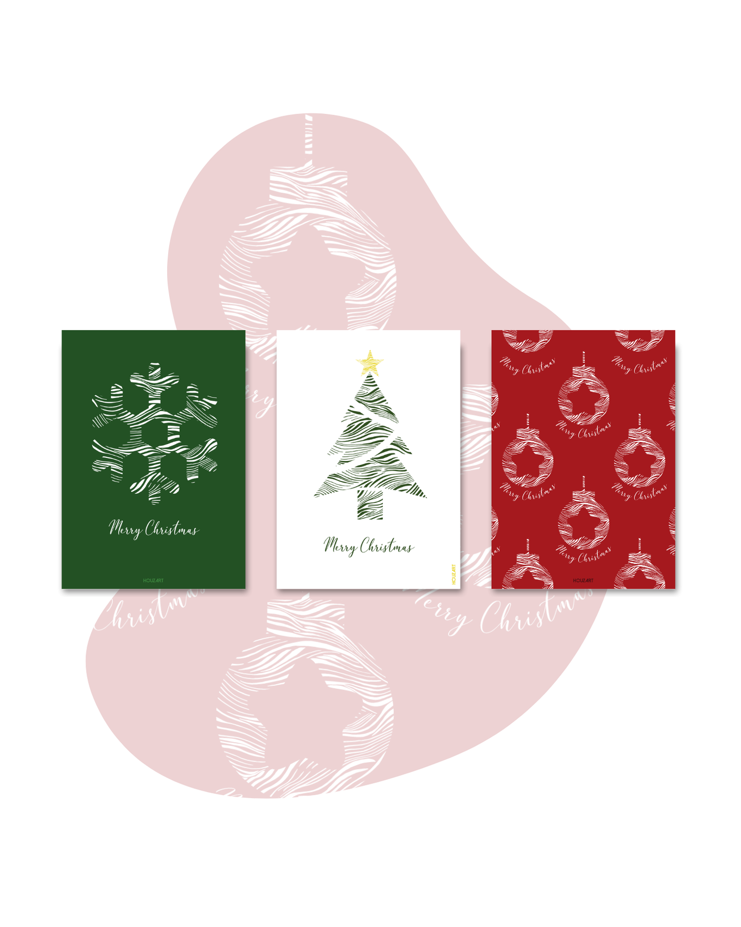 Cartes "Trio Noël"