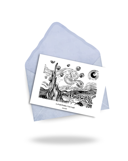 Carte "La Nuit Étoilée, Van Gogh"