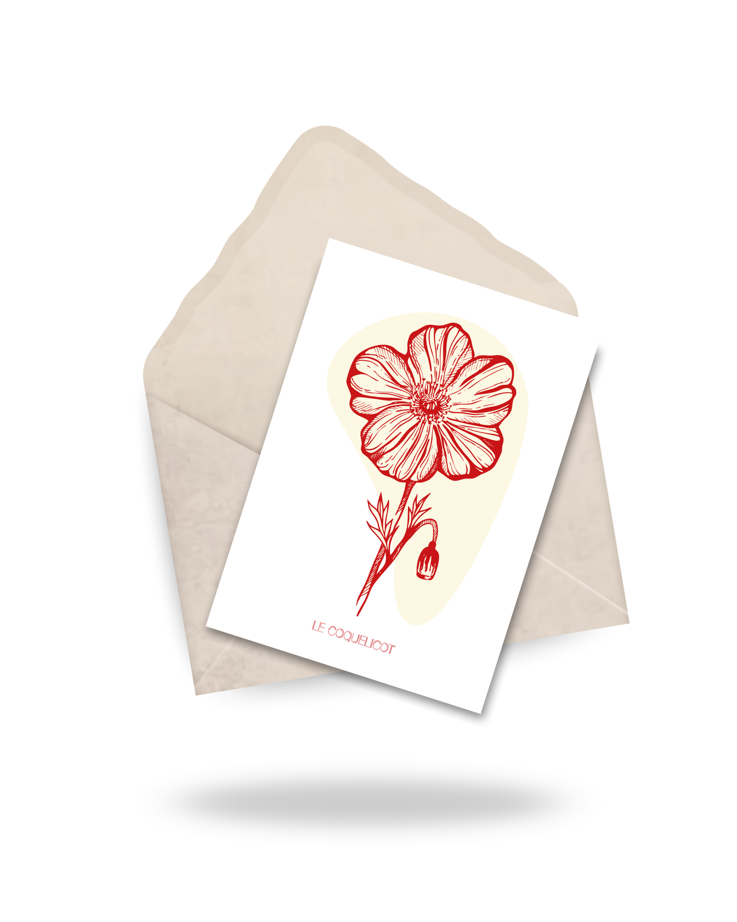 Carte "Le coquelicot"