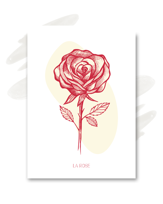 Carte "La rose"