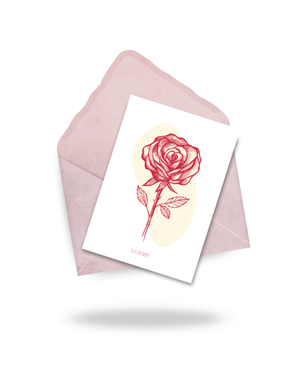 Carte "La rose"