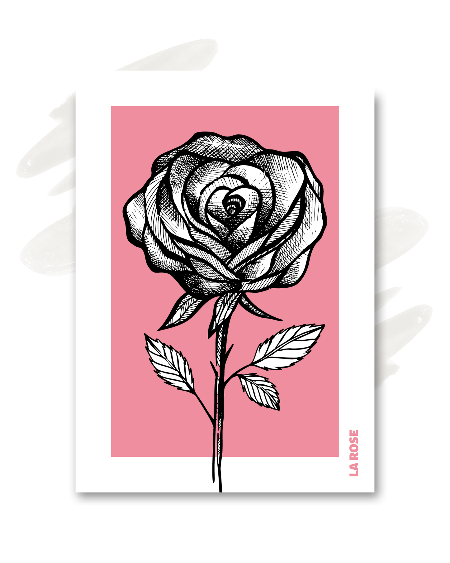 Carte "La rose"
