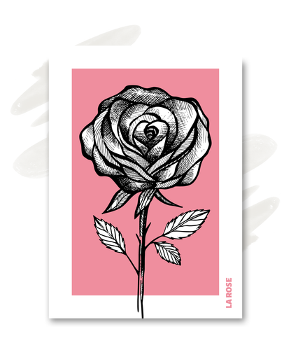 Carte "La rose"