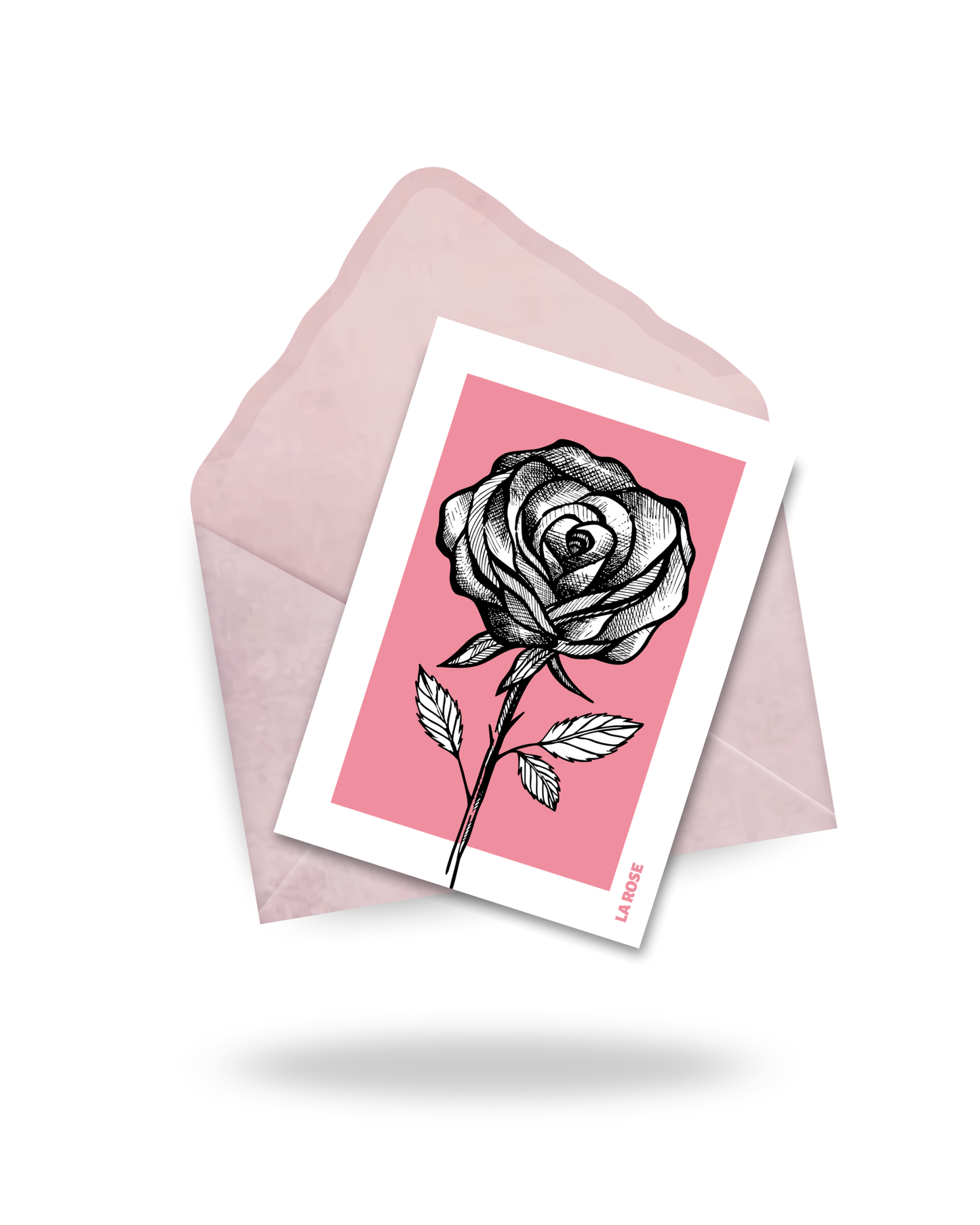 Carte "La rose"