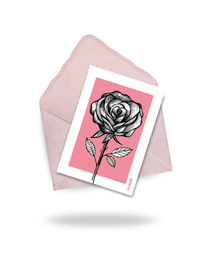 Carte "La rose"