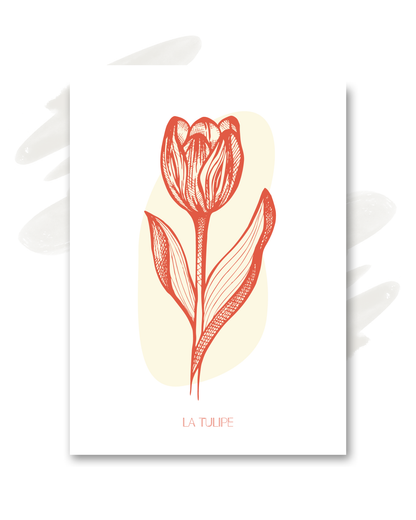 Carte "La tulipe"