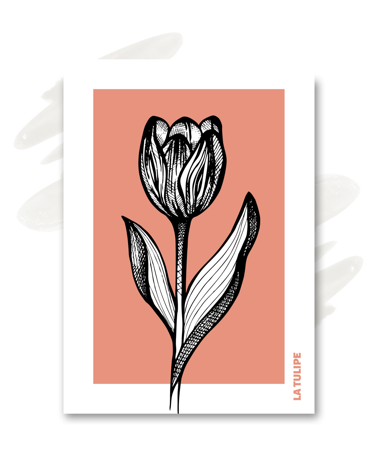 Carte "La tulipe"