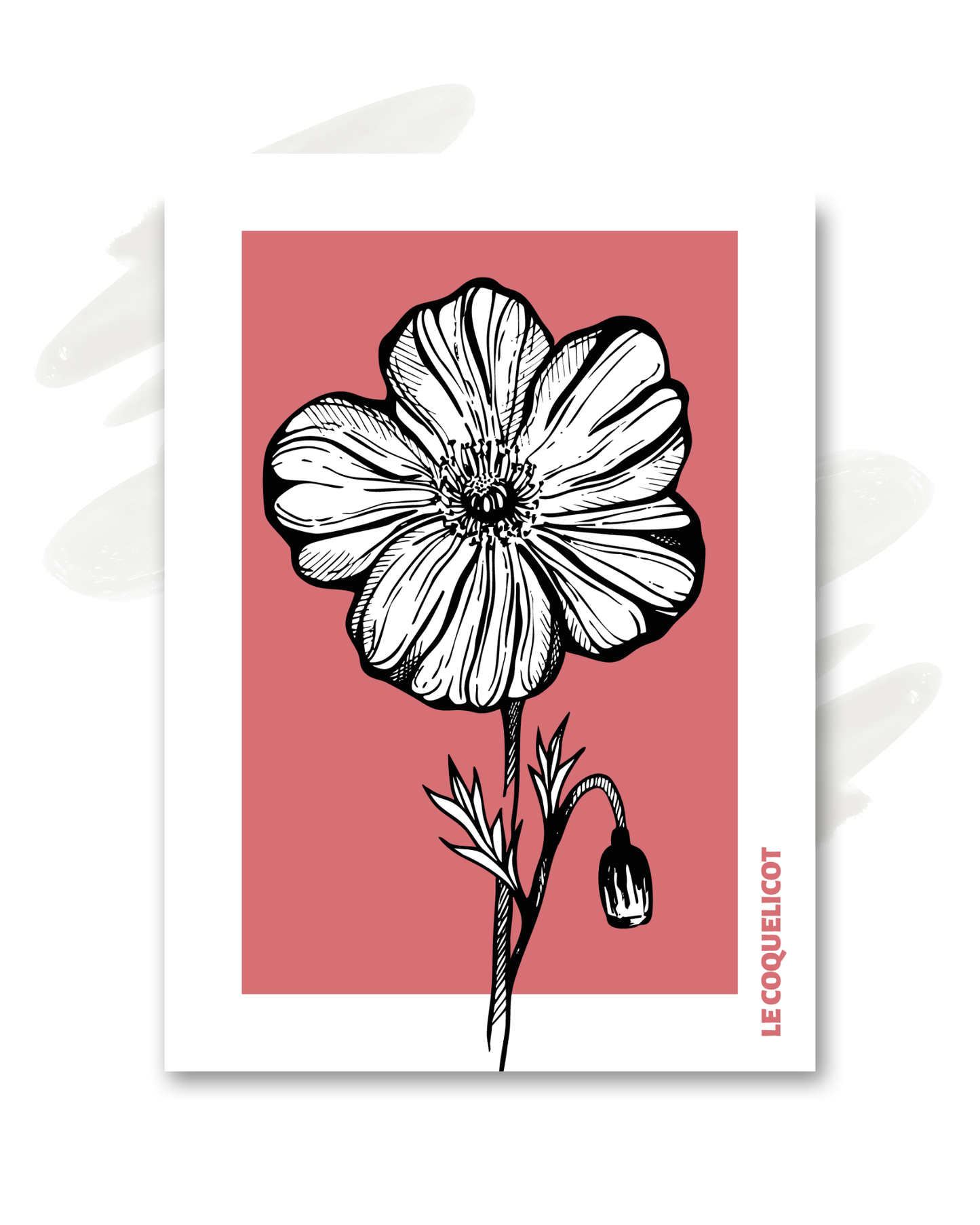 Carte "Le coquelicot"