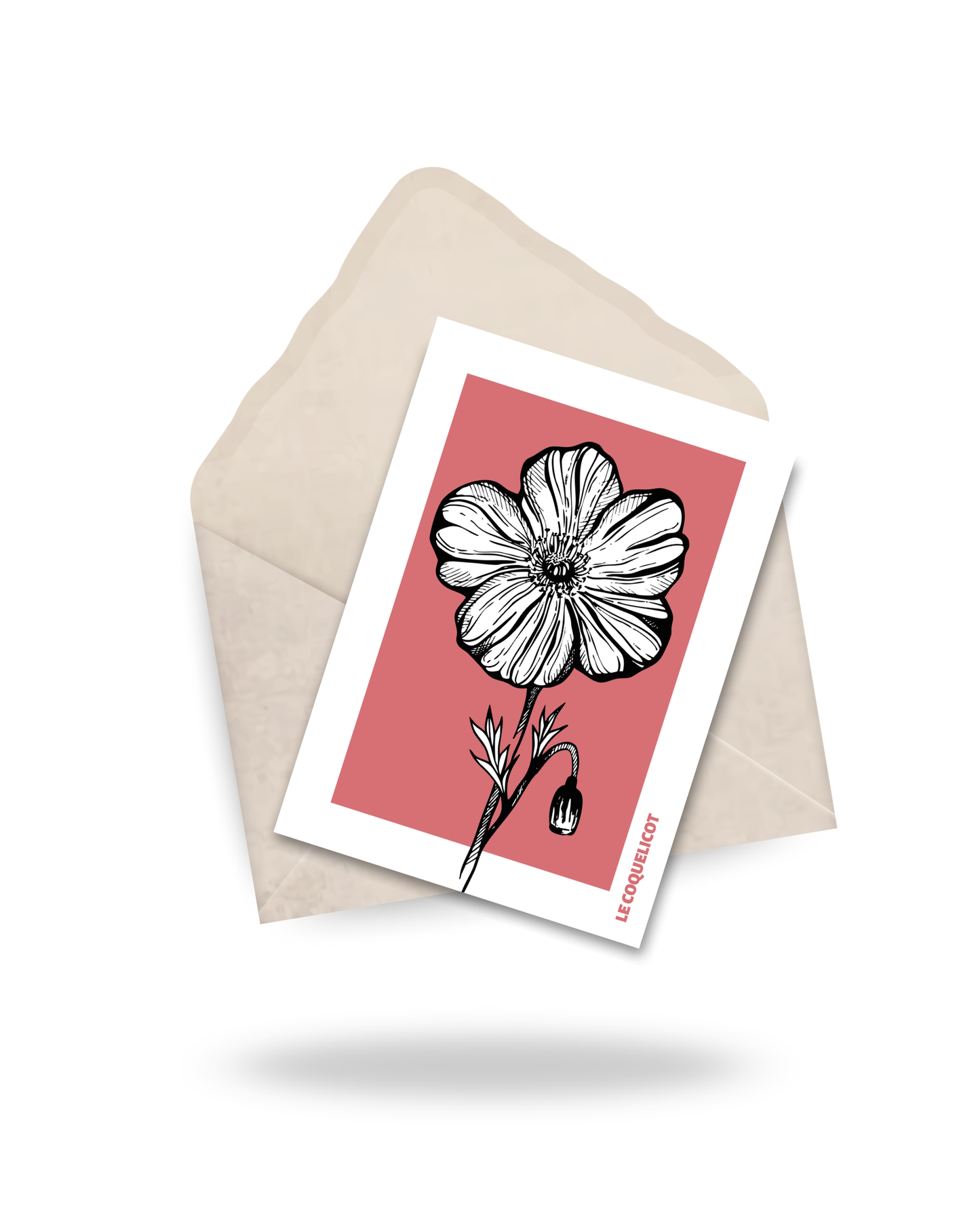 Carte "Le coquelicot"