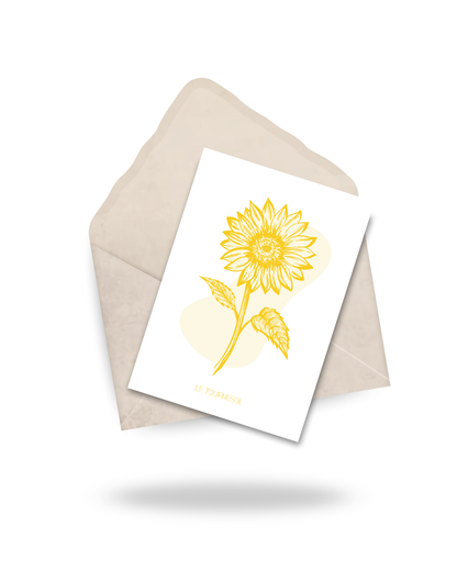 Carte "Le tournesol"