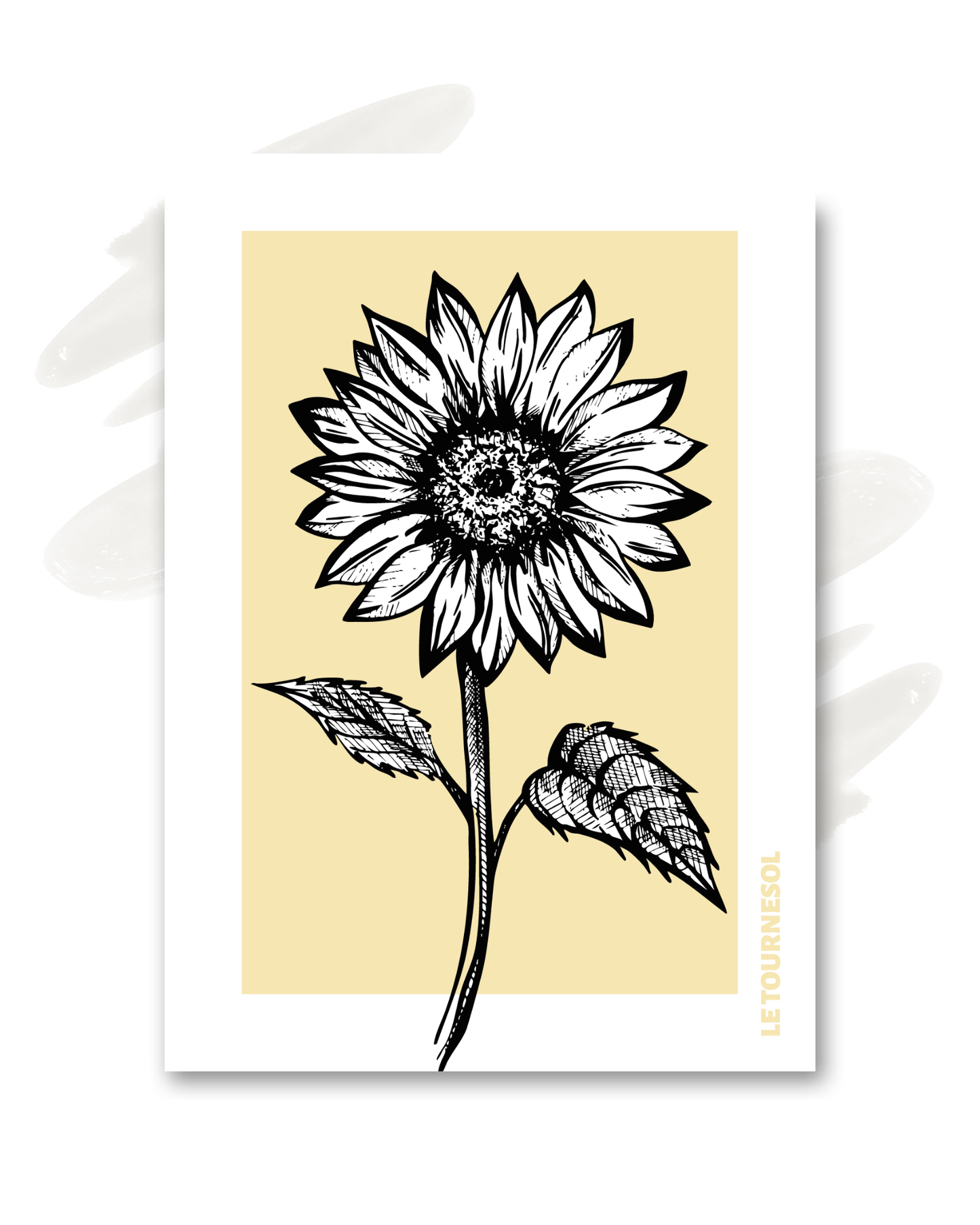 Carte "Le tournesol"