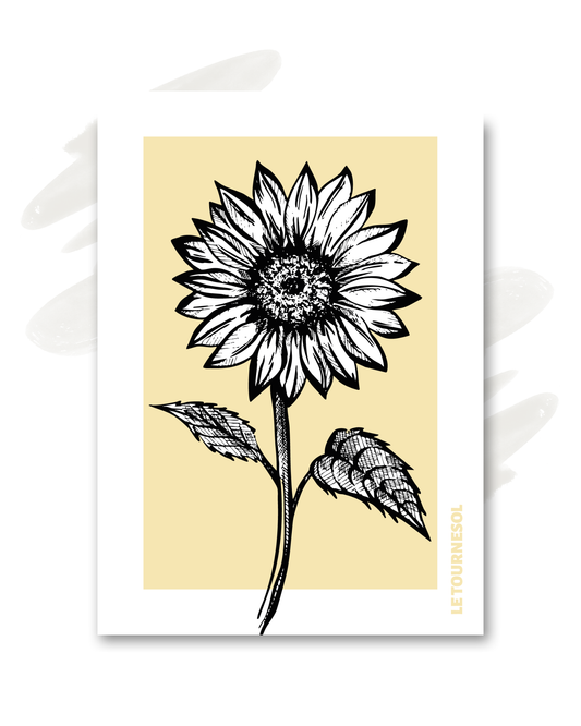 Carte "Le tournesol"